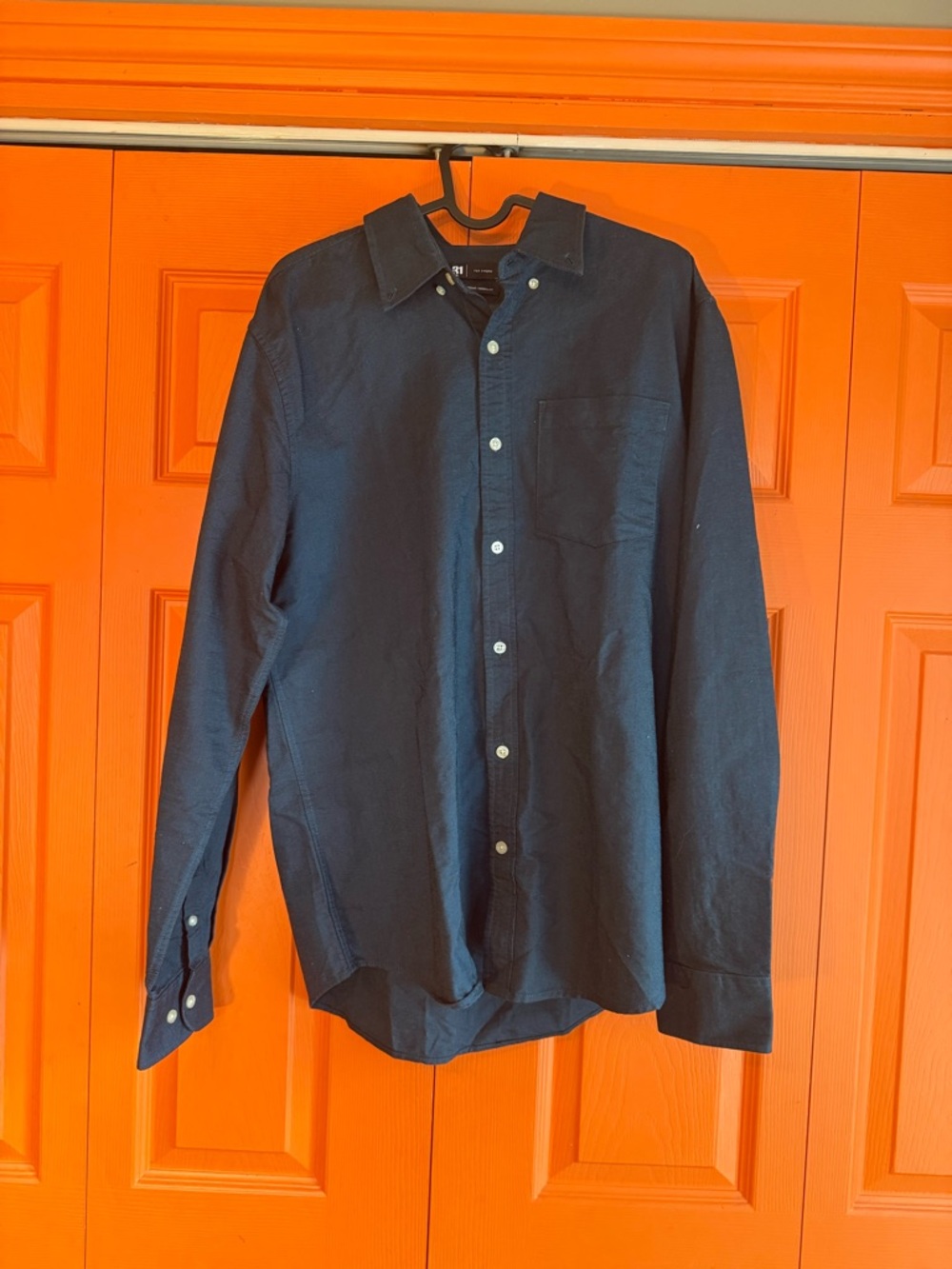 Simons Dark Blue Casual Button-Down Shirt